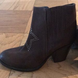 Paola Ferri brown cowboy style boot size 39